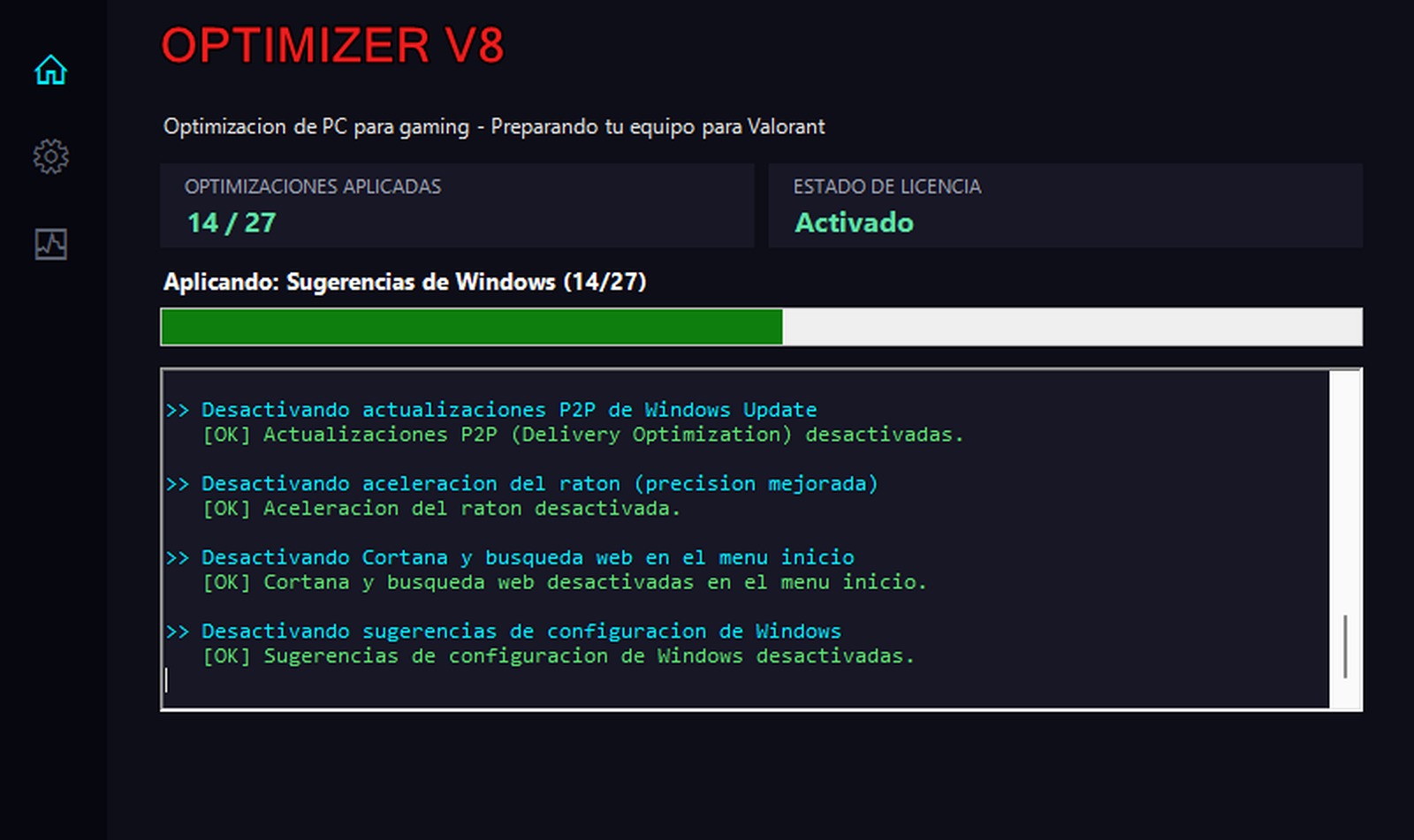 Optimizer V8